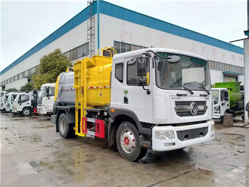 國六東風D9餐廚垃圾車，10方國六餐廚垃圾車